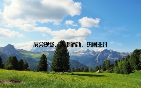 展会现场, 人潮涌动, 热闹非凡