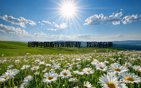 回顾中国畜牧发展历程, 我深感自豪