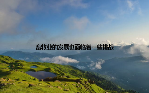 畜牧业的发展也面临着一些挑战