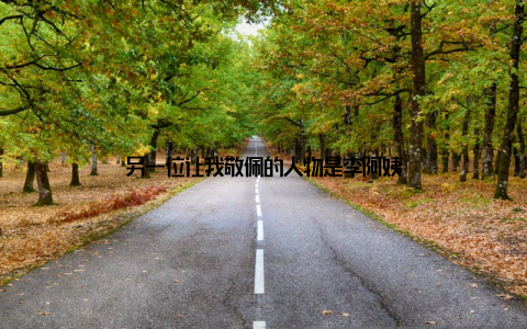 另一位让我敬佩的人物是李阿姨