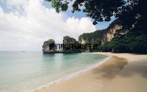 他们并没有满足于此