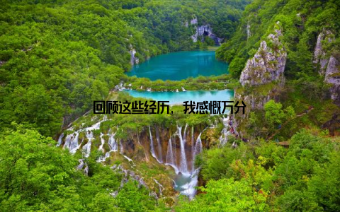 回顾这些经历, 我感慨万分