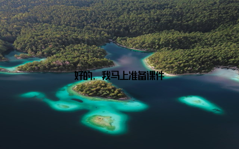 好的, 我马上准备课件