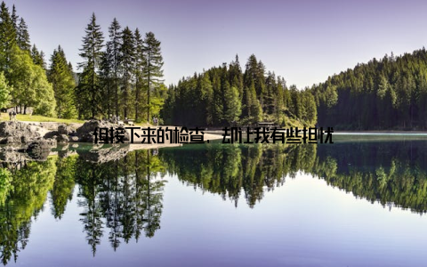 但接下来的检查, 却让我有些担忧