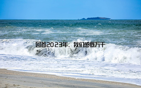 回首2023年, 我们感慨万千