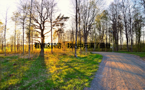 看到这封信, 我心中充满了暖意