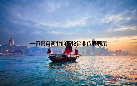 一位来自河北的畜牧企业代表表示