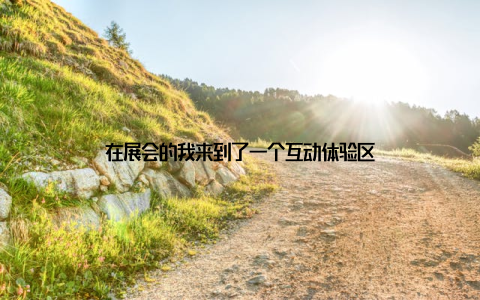 在展会的我来到了一个互动体验区
