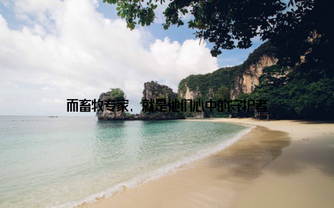 而畜牧专家, 就是他们心中的守护者