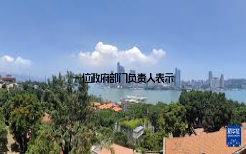 一位政府部门负责人表示