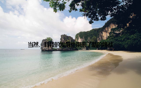 当然, 科技的发展也带来了新的挑战