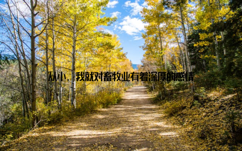 从小, 我就对畜牧业有着深厚的感情